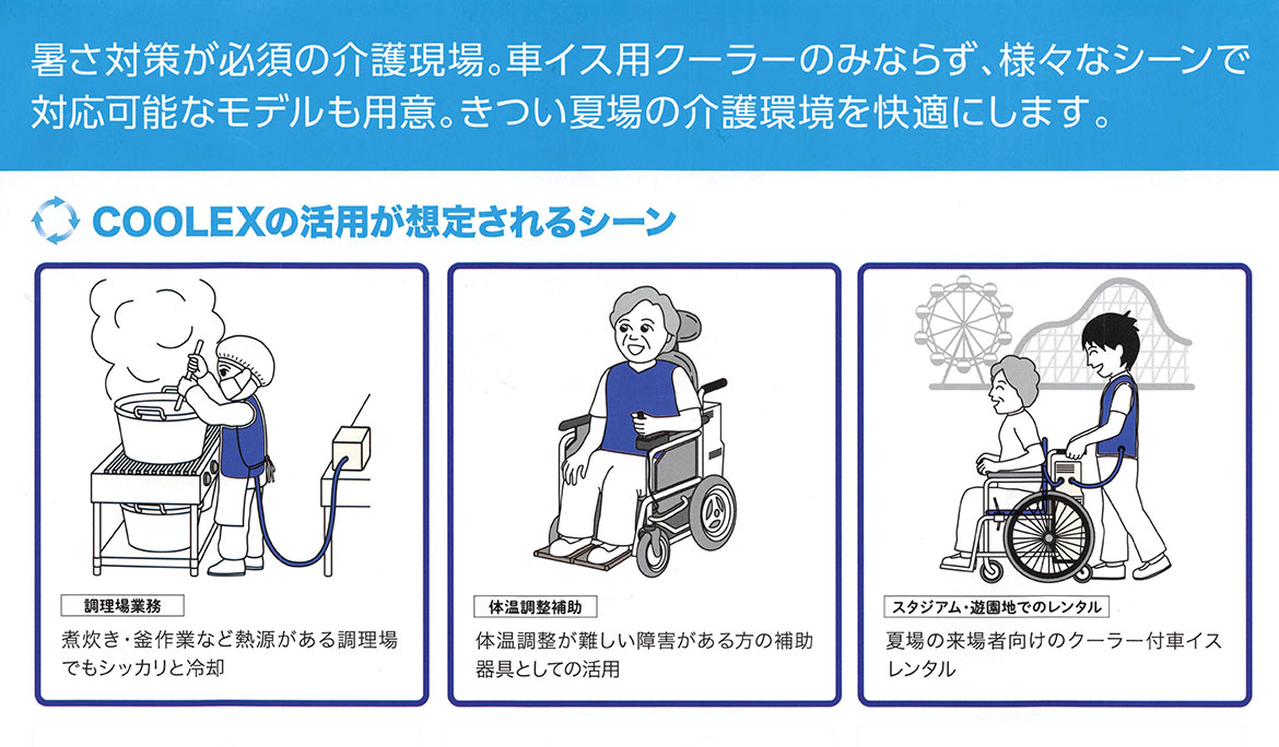 COOLEXの活用が想定されるシーン